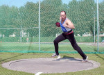 Piet Meijdam Rotterdam 4-9- 2004 discuswerpen 54.53m